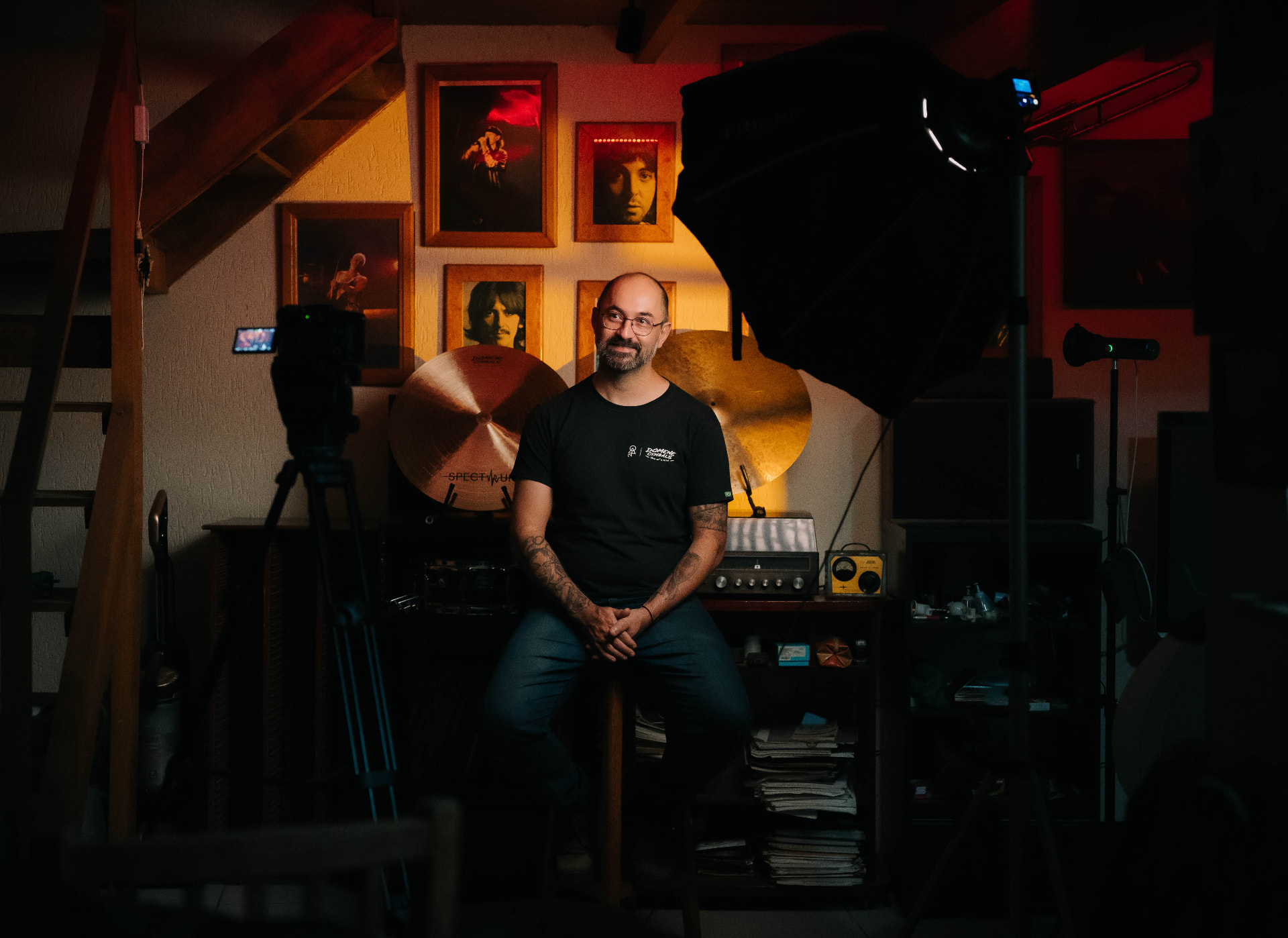 Francisco Domene no ateliê